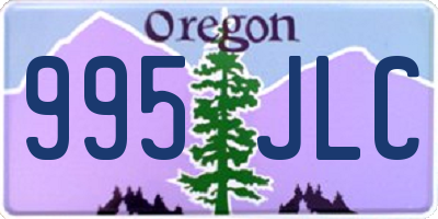 OR license plate 995JLC