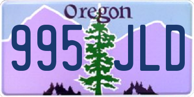 OR license plate 995JLD