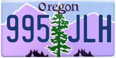 OR license plate 995JLH