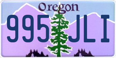 OR license plate 995JLI