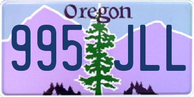 OR license plate 995JLL