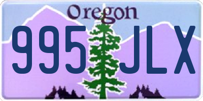 OR license plate 995JLX