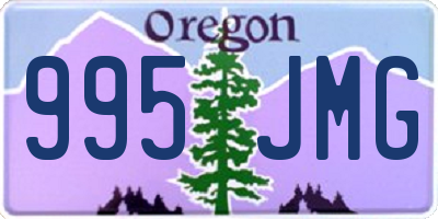 OR license plate 995JMG