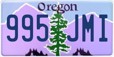 OR license plate 995JMI