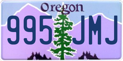 OR license plate 995JMJ