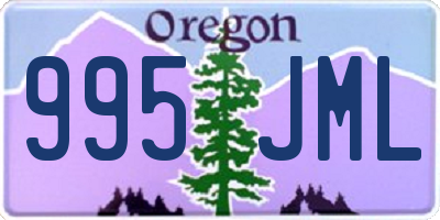 OR license plate 995JML