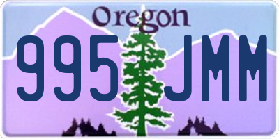 OR license plate 995JMM