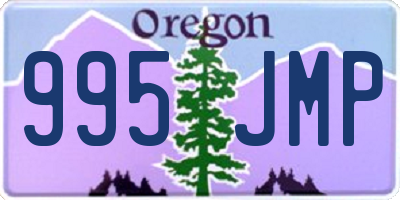 OR license plate 995JMP