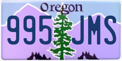 OR license plate 995JMS