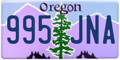 OR license plate 995JNA