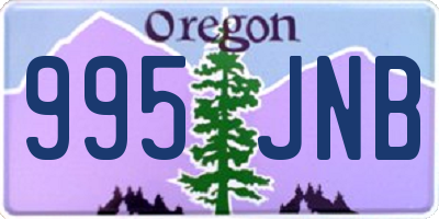 OR license plate 995JNB