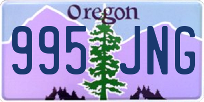 OR license plate 995JNG