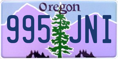 OR license plate 995JNI