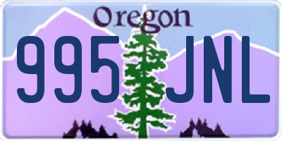 OR license plate 995JNL