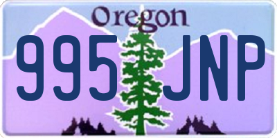 OR license plate 995JNP