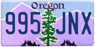 OR license plate 995JNX