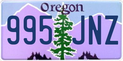 OR license plate 995JNZ