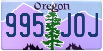 OR license plate 995JOJ