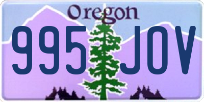 OR license plate 995JOV