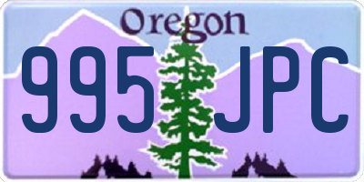 OR license plate 995JPC