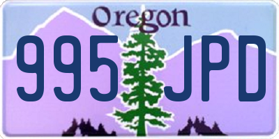 OR license plate 995JPD