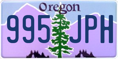 OR license plate 995JPH