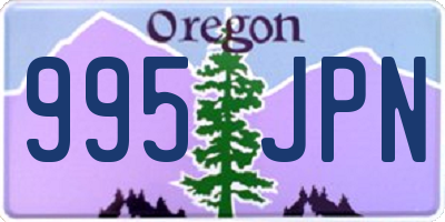 OR license plate 995JPN