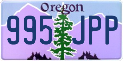 OR license plate 995JPP