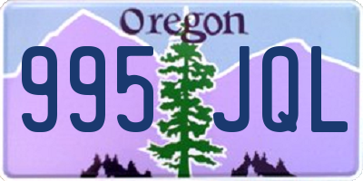 OR license plate 995JQL