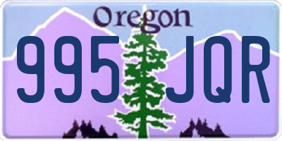 OR license plate 995JQR