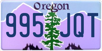 OR license plate 995JQT