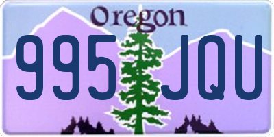 OR license plate 995JQU