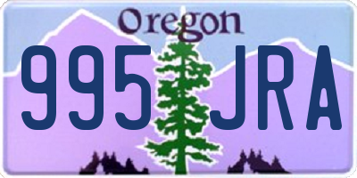 OR license plate 995JRA