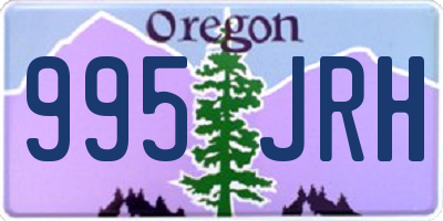 OR license plate 995JRH