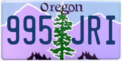 OR license plate 995JRI