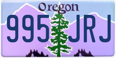 OR license plate 995JRJ