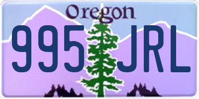 OR license plate 995JRL