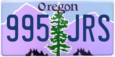 OR license plate 995JRS