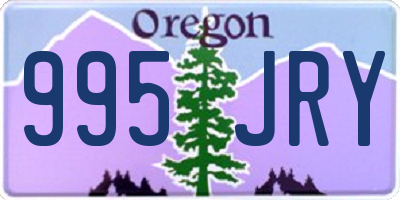 OR license plate 995JRY