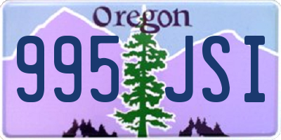 OR license plate 995JSI