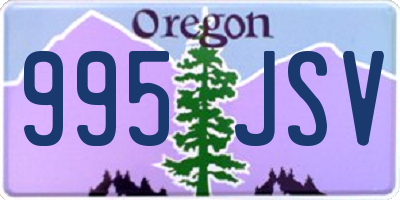 OR license plate 995JSV