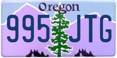 OR license plate 995JTG