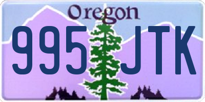 OR license plate 995JTK