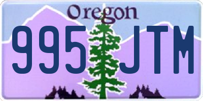 OR license plate 995JTM