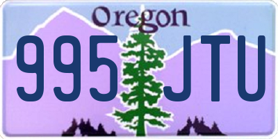 OR license plate 995JTU