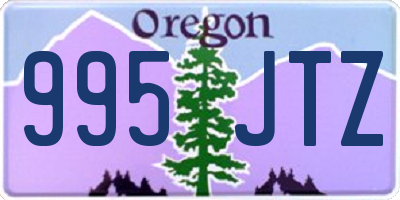 OR license plate 995JTZ