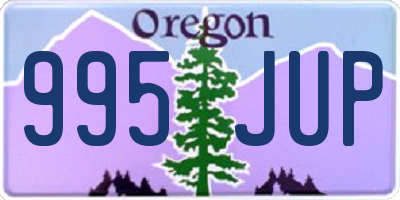 OR license plate 995JUP