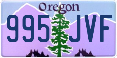 OR license plate 995JVF