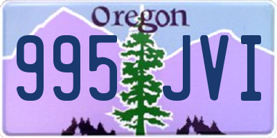 OR license plate 995JVI