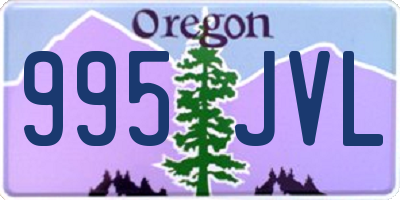 OR license plate 995JVL